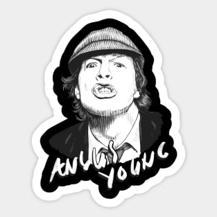 Angus Young Sticker